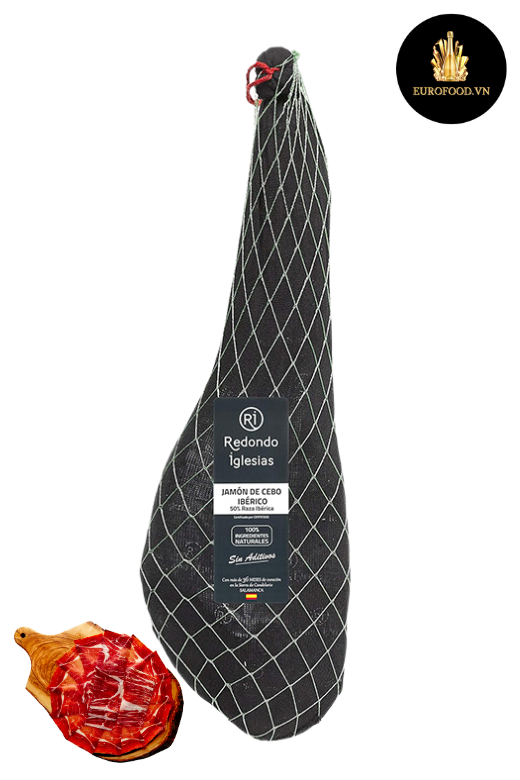 Đùi heo muối Redondo Iglesias Jamón De Cebo Ibérico 50% Raza Ibérica - EU