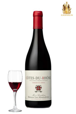 Les Terrasses De L’eridan Côtes-Du-Rhône Rouge - hương vị độc bản từ Rhone Valley