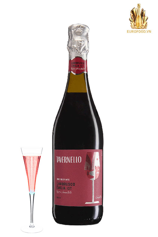 Tavernello Lambrusco Emilia IGT Rosso Amabile – nét duyên ngọt ngào từ nước Ý