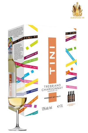 Tini Trebbiano Chardonnay Rubicone BIB – nét duyên của vang trắng Romagna
