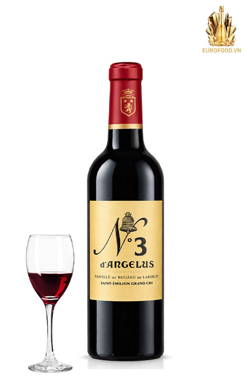 No3 d’Angelus Half Bottle 375ml – Dấu ấn Saint-Émilion trong dung tích nhỏ